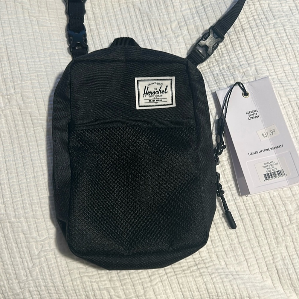 Black Sinclair crossbody large